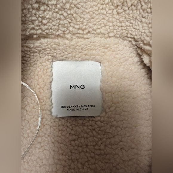 Mango oversized shearling lined coat xxs - Picture 5 of 11